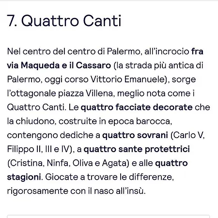 Apartment Il Sole Dei 4 Canti Palermo